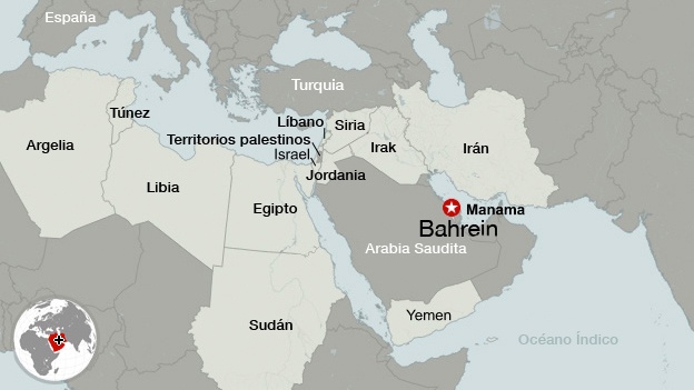 Bahrein mapa 1