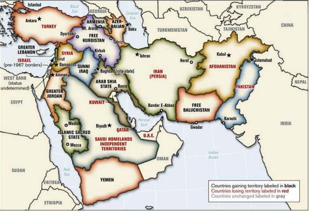 Mapa Medio Oriente Ampliado