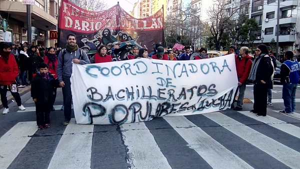 Nueva jornada de lucha de los bachilleratos populares